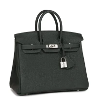 Hermes Birkin 25 Vert Fonce Togo Palladium Hardware Hermes Birkin 25 Vert Fonce Togo Palladium Hardware
