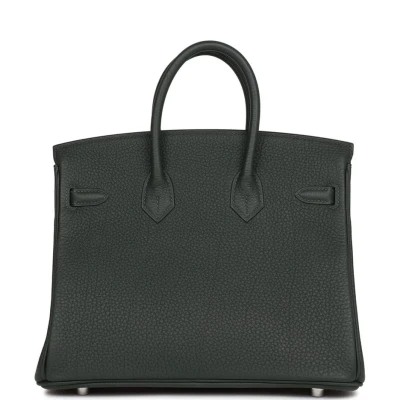 Hermes Birkin 25 Vert Fonce Togo Palladium Hardware Hermes Birkin 25 Vert Fonce Togo Palladium Hardware
