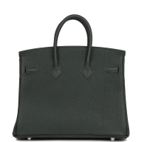 Hermes Birkin 25 Vert Fonce Togo Palladium Hardware Hermes Birkin 25 Vert Fonce Togo Palladium Hardware