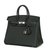 Hermes Birkin 25 Vert Fonce Togo Palladium Hardware Hermes Birkin 25 Vert Fonce Togo Palladium Hardware