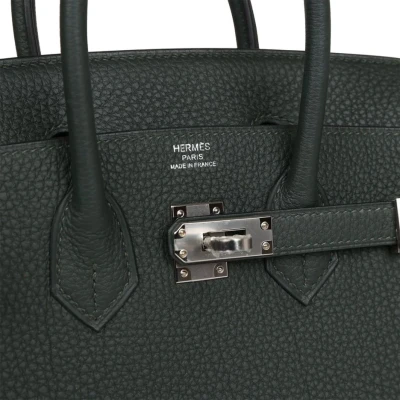 Hermes Birkin 25 Vert Fonce Togo Palladium Hardware Hermes Birkin 25 Vert Fonce Togo Palladium Hardware