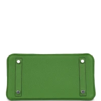 Hermes Birkin 25 Vert Yucca Togo Palladium Hardware