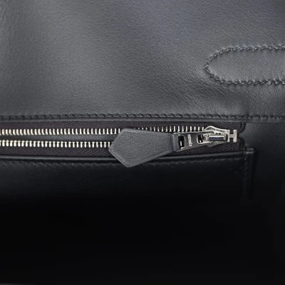 Hermes Birkin 30 Bivouac Ficelle Canvas and Black Swift Palladium Hardware