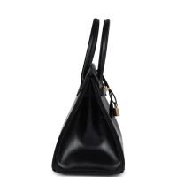 Hermes Birkin 30 Black Box Gold Hardware
