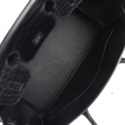 Hermes Birkin 30 Black Matte Alligator Palladium Hardware Hermes Birkin 30 Black Matte Alligator Palladium Hardware