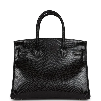 Hermes Birkin 30 Black Niloticus Lizard Palladium Hardware Hermes Birkin 30 Black Niloticus Lizard Palladium Hardware