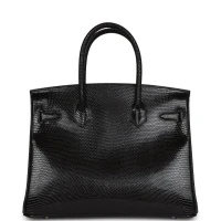 Hermes Birkin 30 Black Niloticus Lizard Palladium Hardware Hermes Birkin 30 Black Niloticus Lizard Palladium Hardware