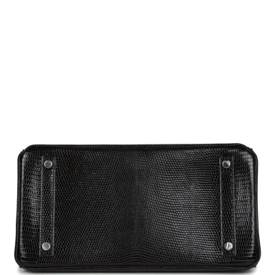 Hermes Birkin 30 Black Niloticus Lizard Palladium Hardware Hermes Birkin 30 Black Niloticus Lizard Palladium Hardware