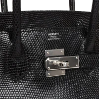 Hermes Birkin 30 Black Niloticus Lizard Palladium Hardware Hermes Birkin 30 Black Niloticus Lizard Palladium Hardware