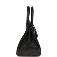 Hermes Birkin 30 Black Ostrich Rose Gold Hardware Hermes Birkin 30 Black Ostrich Rose Gold Hardware