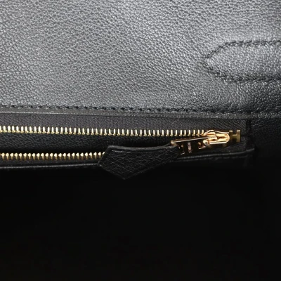 Hermes Birkin 30 Black Ostrich Rose Gold Hardware Hermes Birkin 30 Black Ostrich Rose Gold Hardware