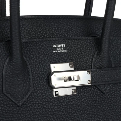 Hermes Birkin 30 Black Togo Palladium Hardware