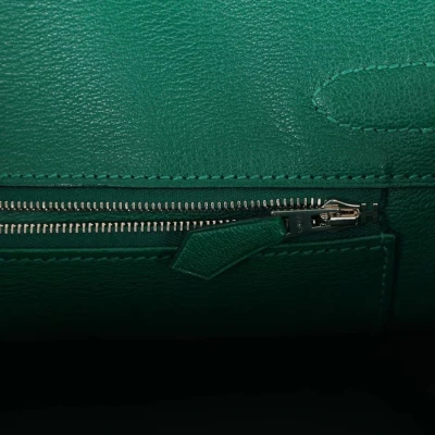 Hermes Birkin 30 Emerald Shiny Niloticus Crocodile Palladium Hardware