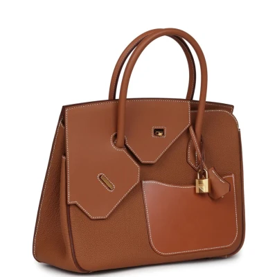 Hermes Birkin 30 En Desordre Gold Togo and Swift Gold Hardware Hermes Birkin 30 En Desordre Gold Togo and Swift Gold Hardware