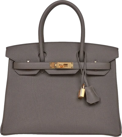 Hermes Birkin 30 Etain Togo Gold Hardware Hermes Birkin 30 Etain Togo Gold Hardware