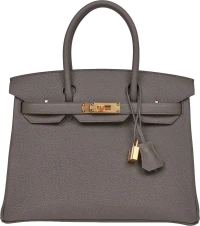 Hermes Birkin 30 Etain Togo Gold Hardware Hermes Birkin 30 Etain Togo Gold Hardware