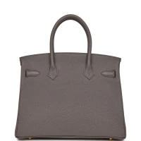 Hermes Birkin 30 Etain Togo Gold Hardware Hermes Birkin 30 Etain Togo Gold Hardware