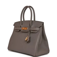 Hermes Birkin 30 Etain Togo Gold Hardware Hermes Birkin 30 Etain Togo Gold Hardware