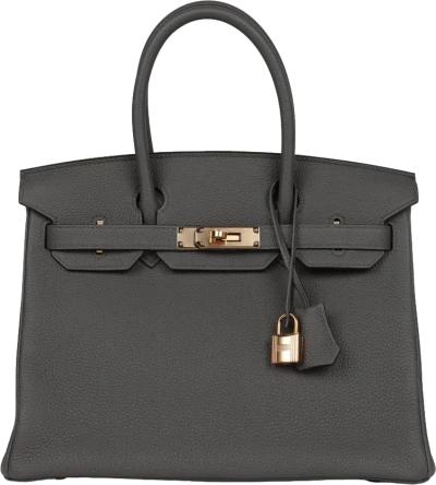 Hermes Birkin 30 Etain Togo Rose Gold Hardware Hermes Birkin 30 Etain Togo Rose Gold Hardware