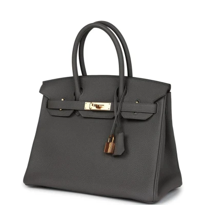 Hermes Birkin 30 Etain Togo Rose Gold Hardware Hermes Birkin 30 Etain Togo Rose Gold Hardware