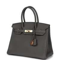 Hermes Birkin 30 Etain Togo Rose Gold Hardware Hermes Birkin 30 Etain Togo Rose Gold Hardware