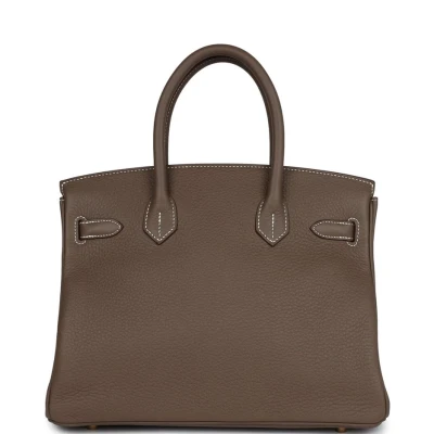 Hermes Birkin 30 Etoupe Clemence Gold Hardware Hermes Birkin 30 Etoupe Clemence Gold Hardware