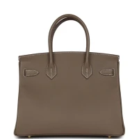 Hermes Birkin 30 Etoupe Epsom Gold Hardware Hermes Birkin 30 Etoupe Epsom Gold Hardware