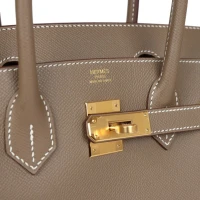 Hermes Birkin 30 Etoupe Epsom Gold Hardware Hermes Birkin 30 Etoupe Epsom Gold Hardware