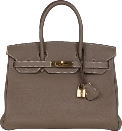 Hermes Birkin 30 Etoupe Togo Gold Hardware Hermes Birkin 30 Etoupe Togo Gold Hardware