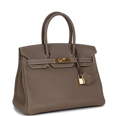 Hermes Birkin 30 Etoupe Togo Gold Hardware Hermes Birkin 30 Etoupe Togo Gold Hardware