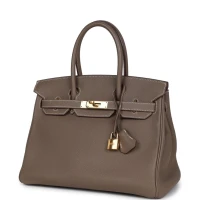 Hermes Birkin 30 Etoupe Togo Gold Hardware Hermes Birkin 30 Etoupe Togo Gold Hardware