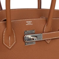 Hermes Birkin 30 Gold Togo Palladium Hardware