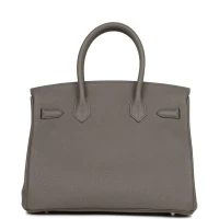 Hermes Birkin 30 Gris Meyer Togo Palladium Hardware