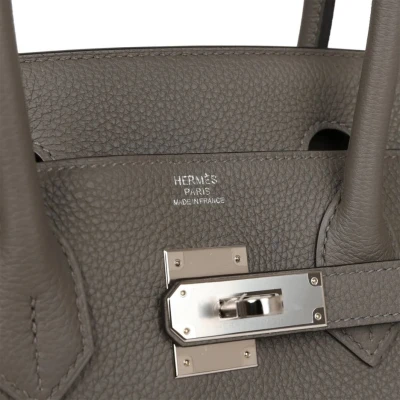 Hermes Birkin 30 Gris Meyer Togo Palladium Hardware