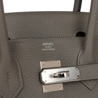 Hermes Birkin 30 Gris Meyer Togo Palladium Hardware