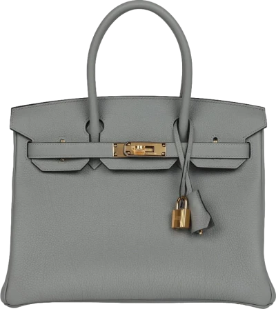 Hermes Birkin 30 Gris Mouette Togo Gold Hardware Hermes Birkin 30 Gris Mouette Togo Gold Hardware
