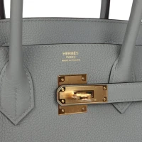 Hermes Birkin 30 Gris Mouette Togo Gold Hardware Hermes Birkin 30 Gris Mouette Togo Gold Hardware