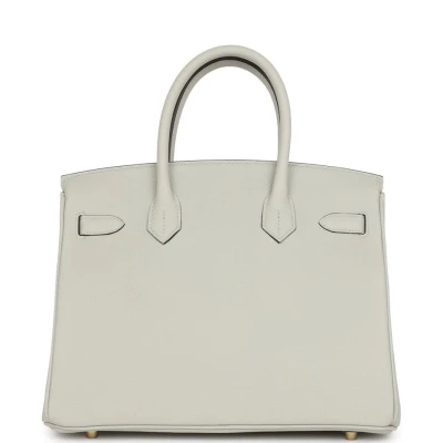 Hermes Birkin 30 Gris Neve Togo Gold Hardware Hermes Birkin 30 Gris Neve Togo Gold Hardware