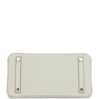 Hermes Birkin 30 Gris Neve Togo Gold Hardware Hermes Birkin 30 Gris Neve Togo Gold Hardware