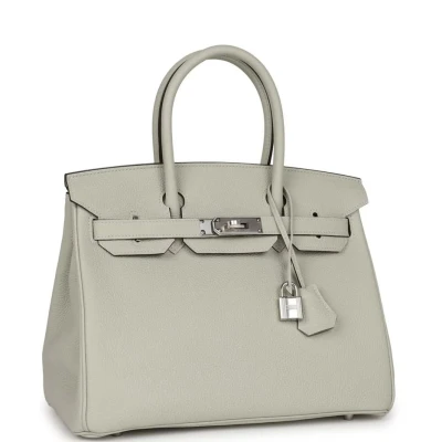 Hermes Birkin 30 Gris Neve Togo Palladium Hardware Hermes Birkin 30 Gris Neve Togo Palladium Hardware
