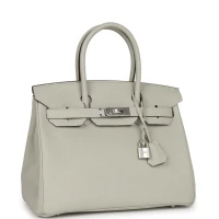 Hermes Birkin 30 Gris Neve Togo Palladium Hardware Hermes Birkin 30 Gris Neve Togo Palladium Hardware