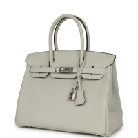 Hermes Birkin 30 Gris Neve Togo Palladium Hardware Hermes Birkin 30 Gris Neve Togo Palladium Hardware
