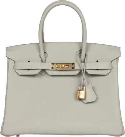 Hermes Birkin 30 Gris Perle Togo Gold Hardware Hermes Birkin 30 Gris Perle Togo Gold Hardware