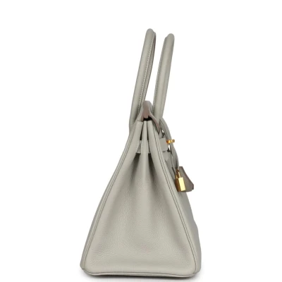 Hermes Birkin 30 Gris Perle Togo Gold Hardware Hermes Birkin 30 Gris Perle Togo Gold Hardware