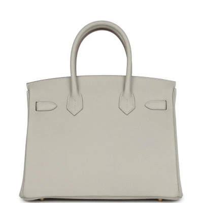 Hermes Birkin 30 Gris Perle Togo Gold Hardware Hermes Birkin 30 Gris Perle Togo Gold Hardware