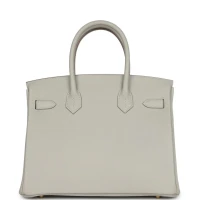 Hermes Birkin 30 Gris Perle Togo Gold Hardware Hermes Birkin 30 Gris Perle Togo Gold Hardware