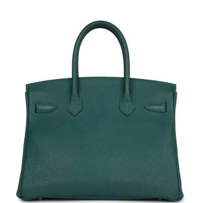 Hermes Birkin 30 Malachite Togo Palladium Hardware
