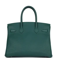 Hermes Birkin 30 Malachite Togo Palladium Hardware
