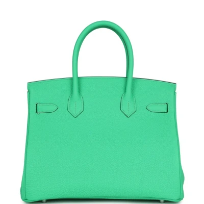 Hermes Birkin 30 Vert Comics Togo Palladium Hardware