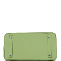 Hermes Birkin 30 Vert Criquet Epsom Palladium Hardware